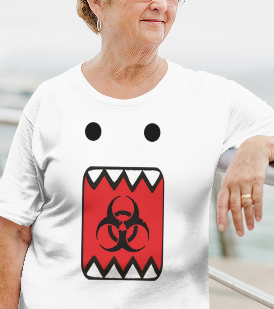 Romanceplanet Domo Kun Biohazard Symbol Design T-Shirt