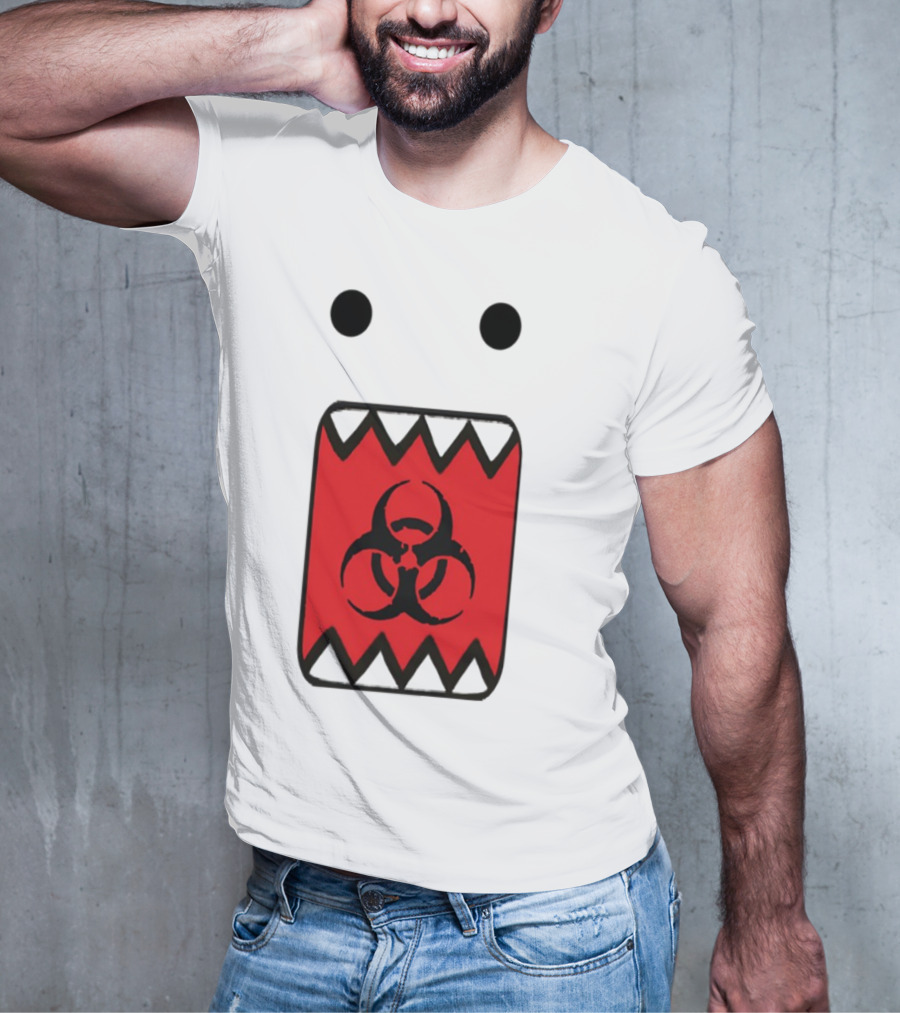 Romanceplanet Domo Kun Biohazard Symbol Design T-Shirt