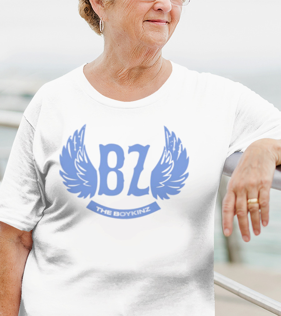 BZ The Boykinz Wings Emblem Blue T-Shirt