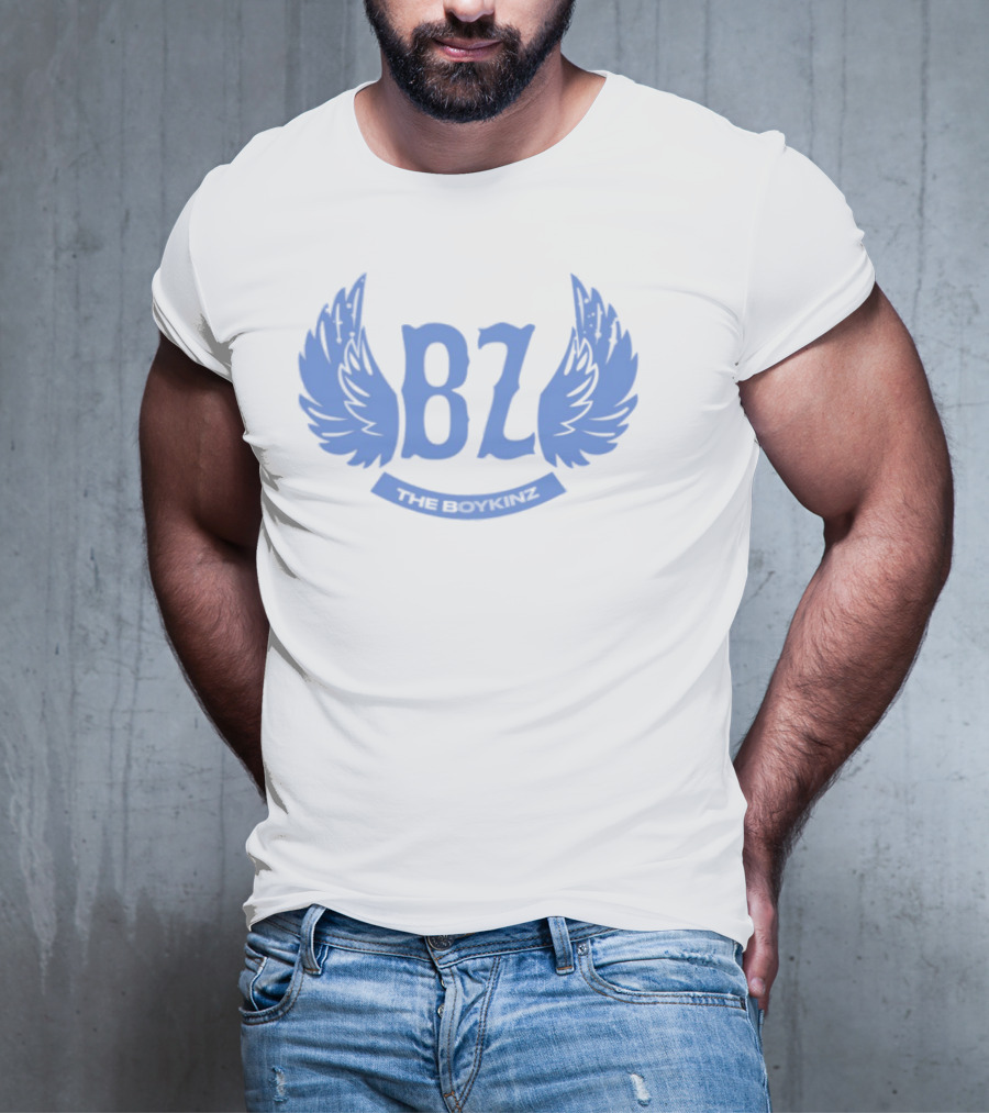 BZ The Boykinz Wings Emblem Blue T-Shirt