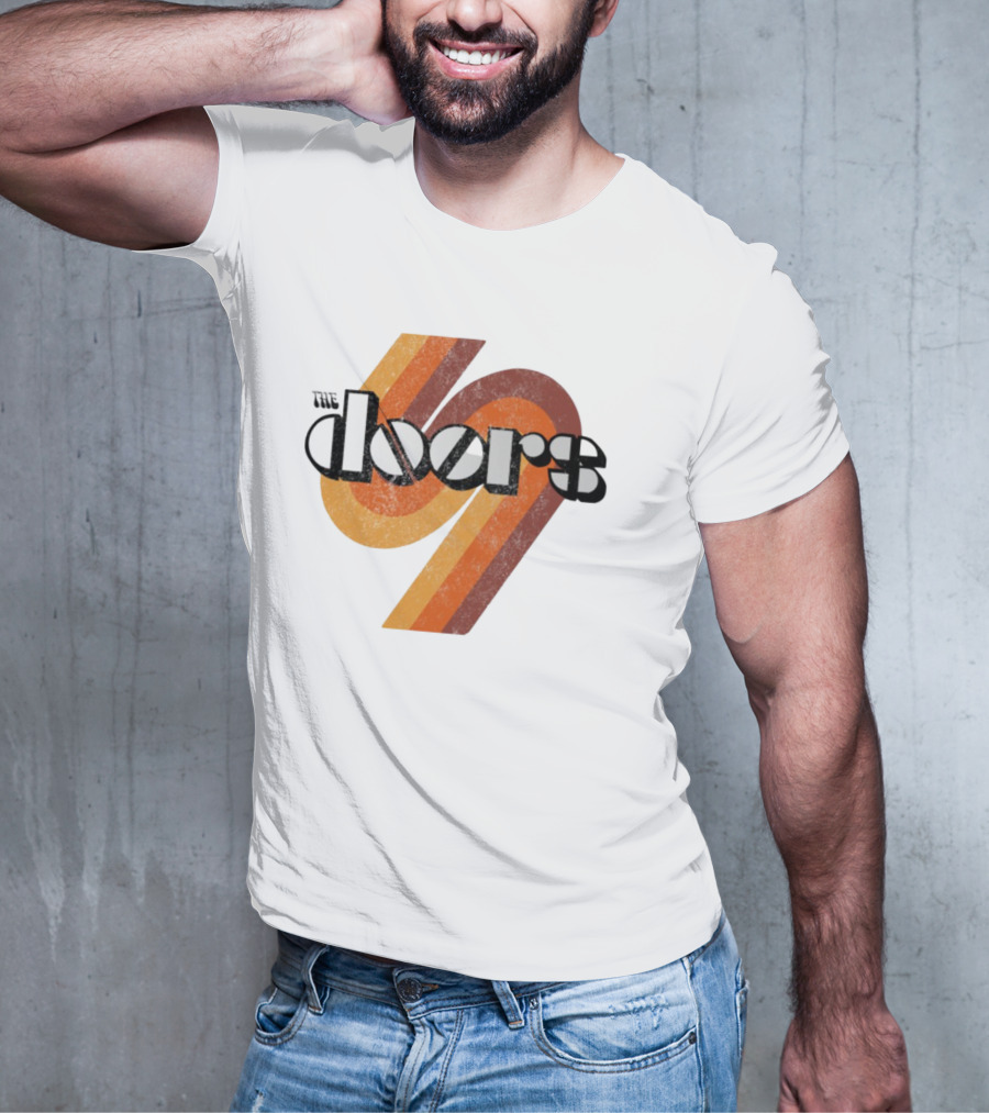 The Doors 1969 Retro Vintage Distressed 70s Style Classic Rock Icon T-Shirt