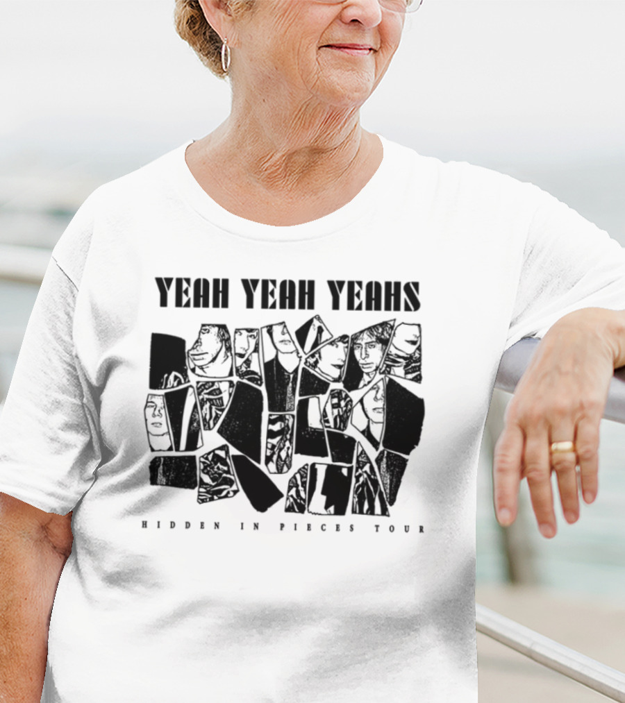 Yeah Yeah Yeahs Faces Hidden In Pieces Tour T-Shirt