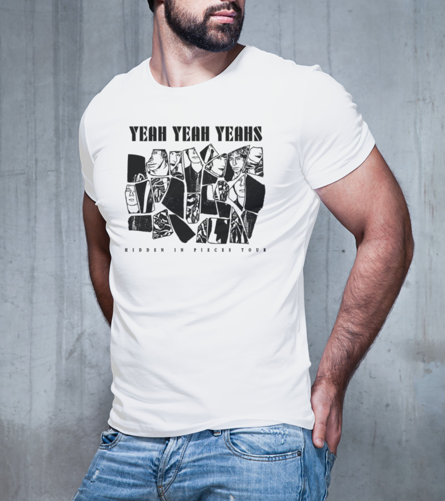 Yeah Yeah Yeahs Faces Hidden In Pieces Tour T-Shirt