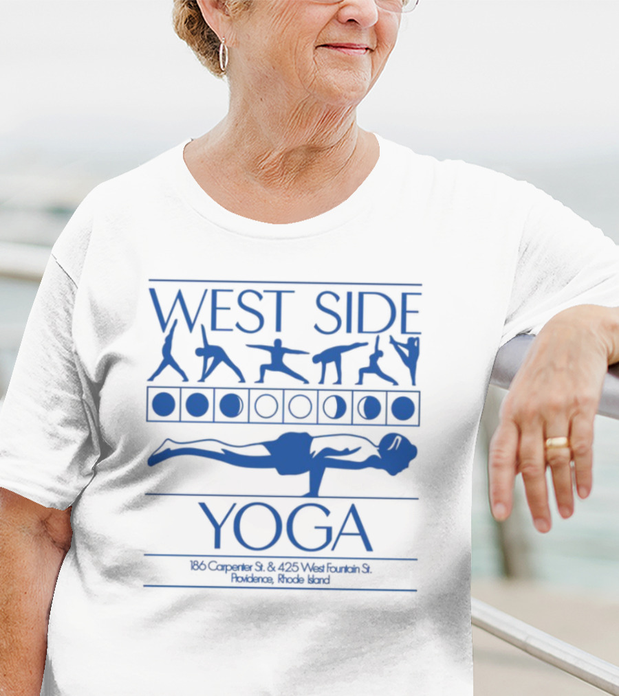 West Side Yoga Providence Rhode Island 186 Carpenter 425 West Fountain ElizabethGoodspeed T-Shirt