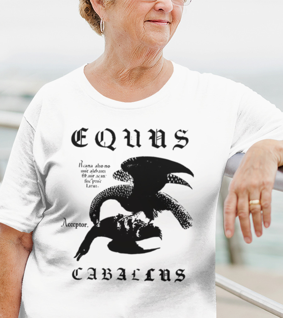 Equus Equi Caballus Latin Horse Text T-Shirt