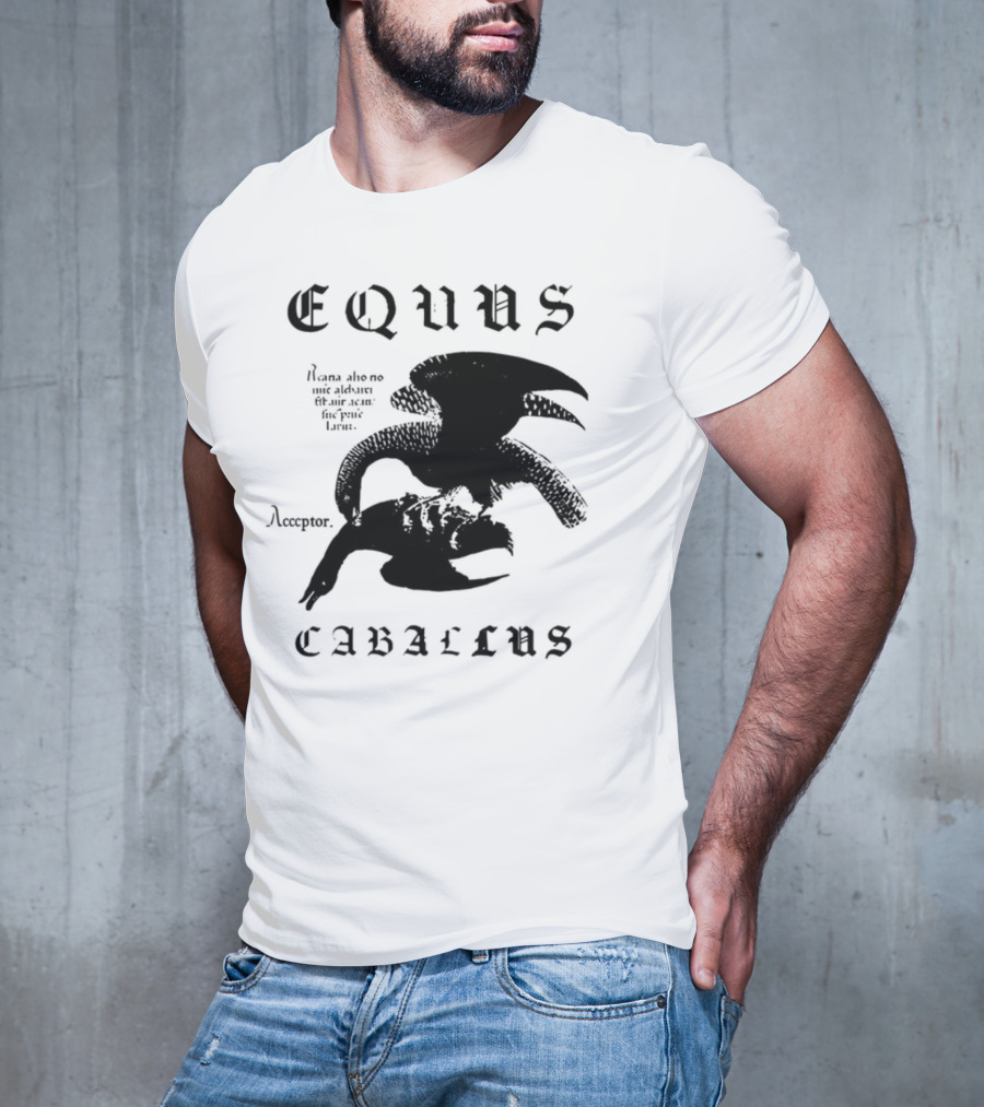 Equus Equi Caballus Latin Horse Text T-Shirt