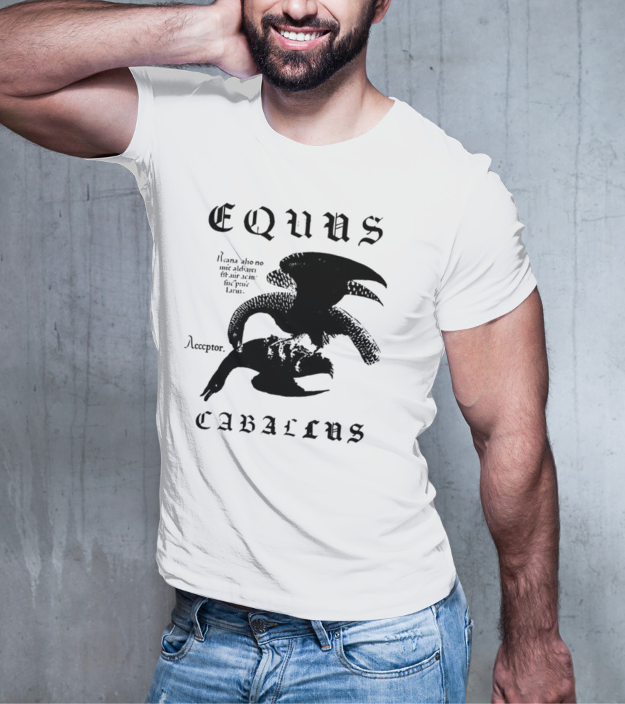 Equus Equi Caballus Latin Horse Text T-Shirt