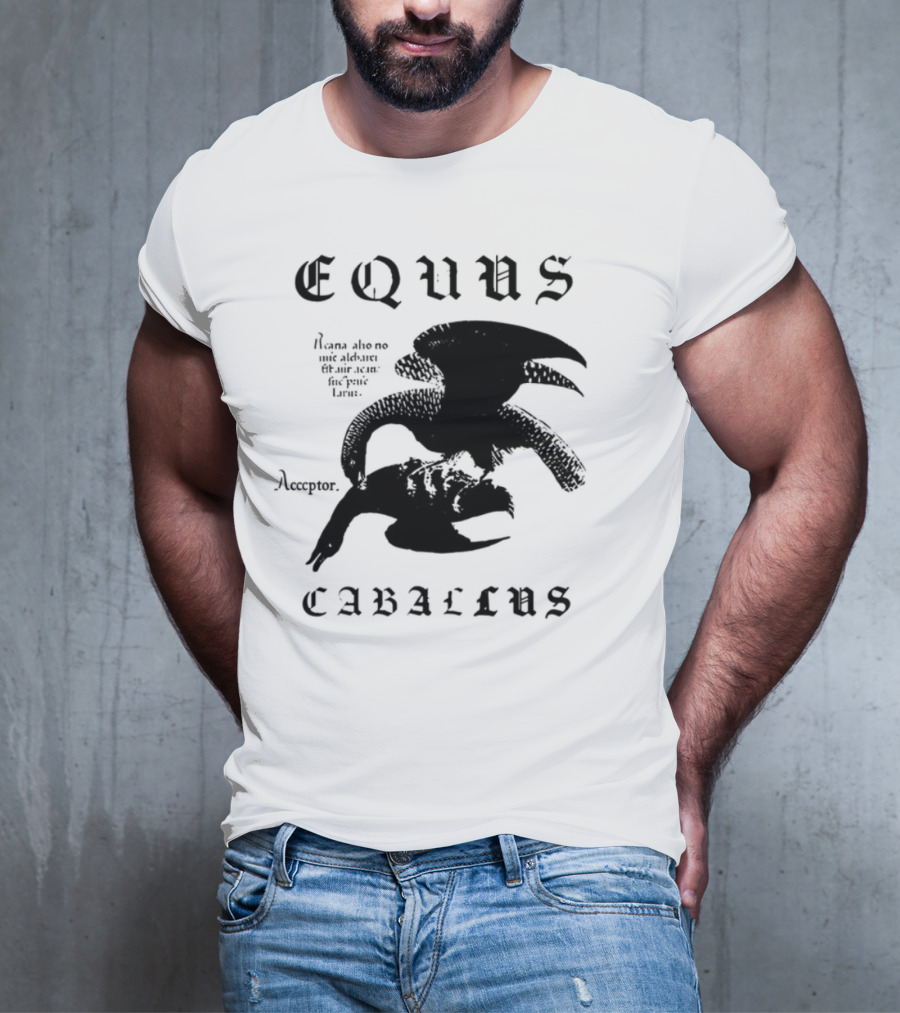 Equus Equi Caballus Latin Horse Text T-Shirt