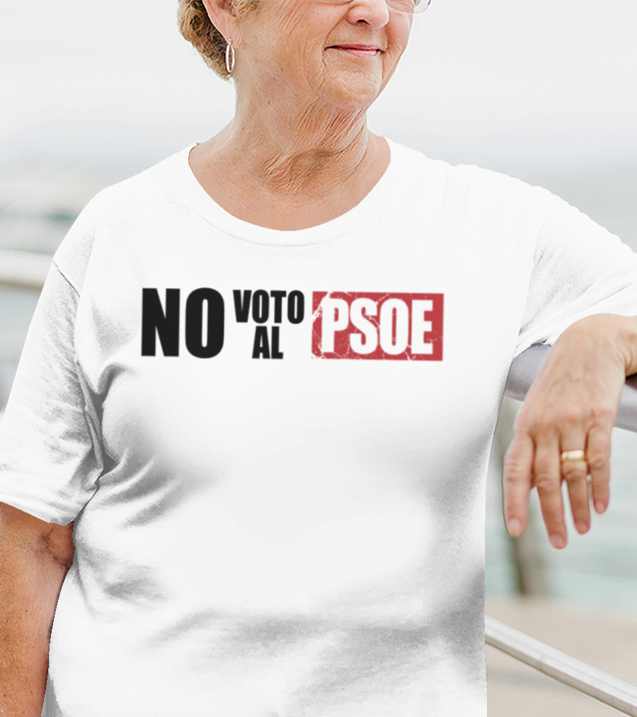 No Voto Al PSOE Political Statement T-Shirt