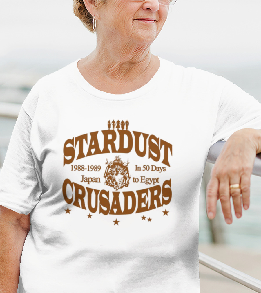 Japan To Egypt Stardust Crusaders Journey 1988 1989 In 50 Days T-Shirt