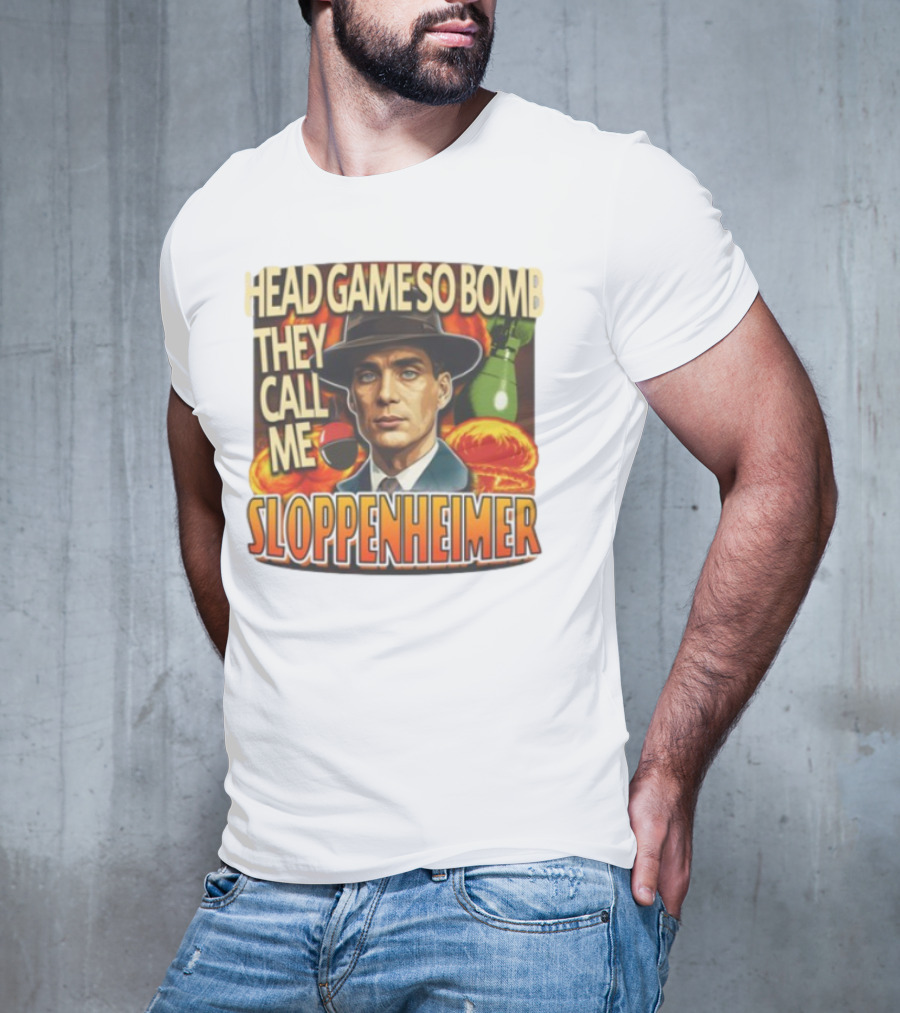 Head Game So Bomb They Call Me Sloppenheimer Vintage Style Explosion T-Shirt