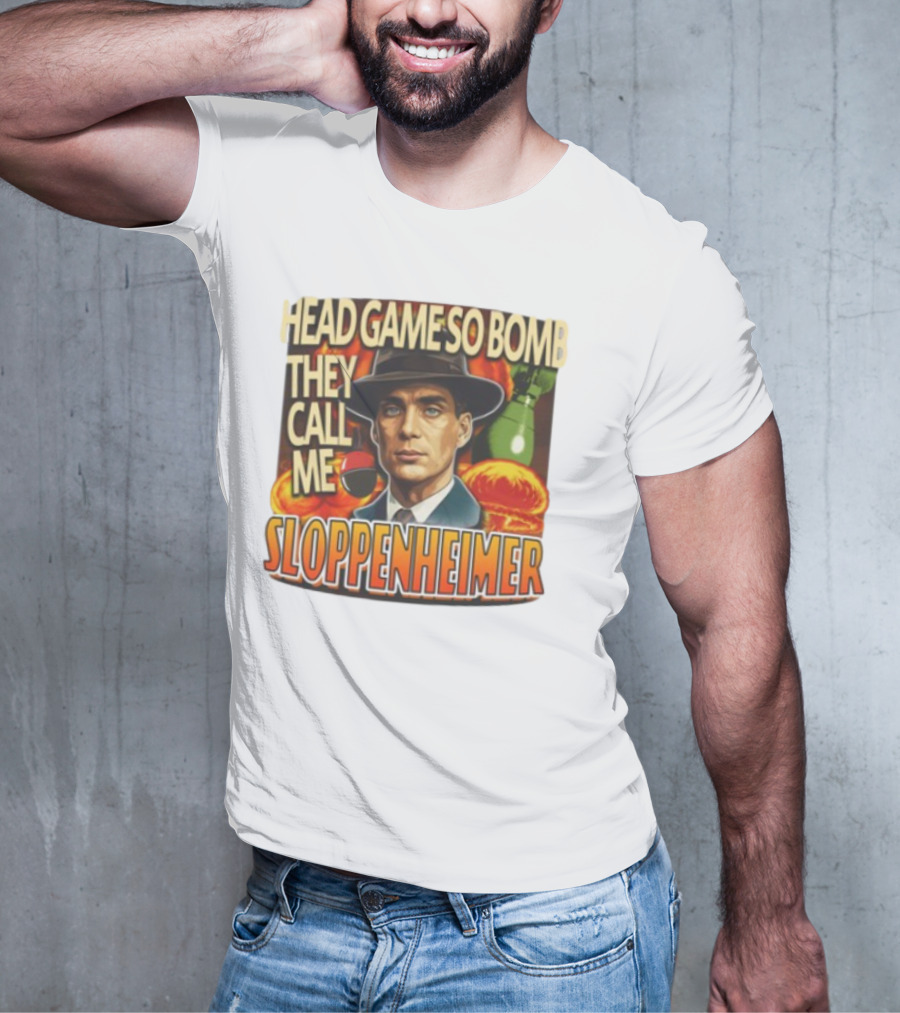 Head Game So Bomb They Call Me Sloppenheimer Vintage Style Explosion T-Shirt
