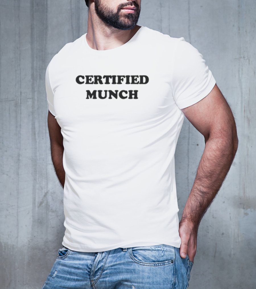 Unethicalthreads Certified Munch Bold Text Statement T-Shirt