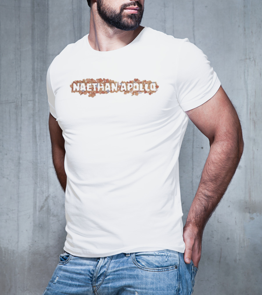 Naethan Apollo Petals Floral Typography T-Shirt