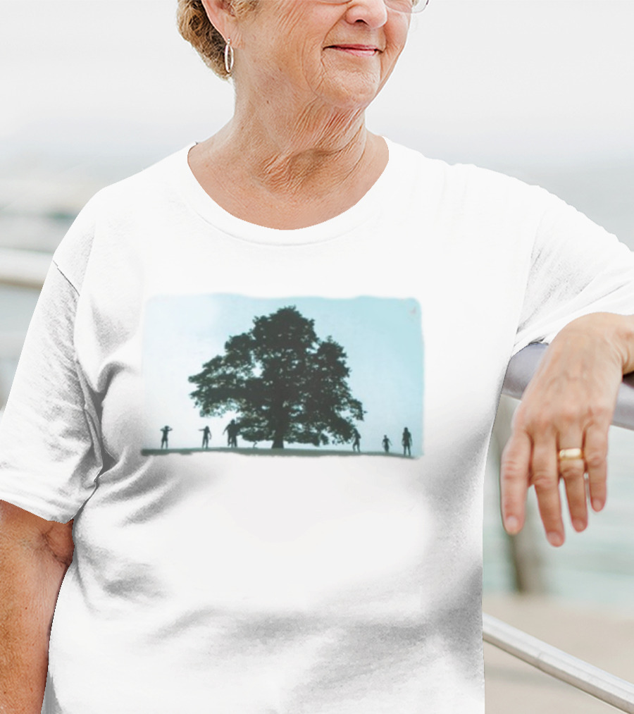28 Years Later Tree Silhouette With Human Figures T-Shirt