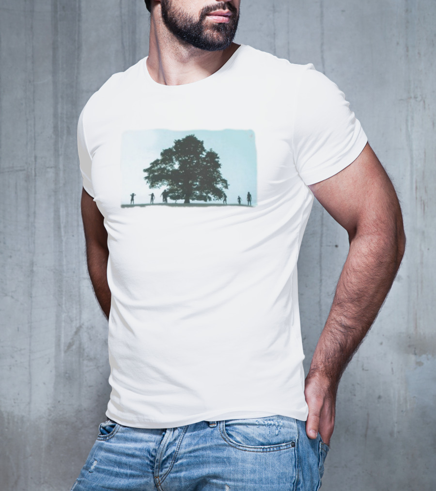 28 Years Later Tree Silhouette With Human Figures T-Shirt