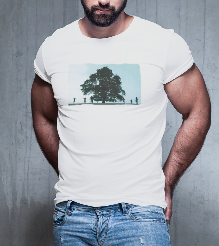 28 Years Later Tree Silhouette With Human Figures T-Shirt