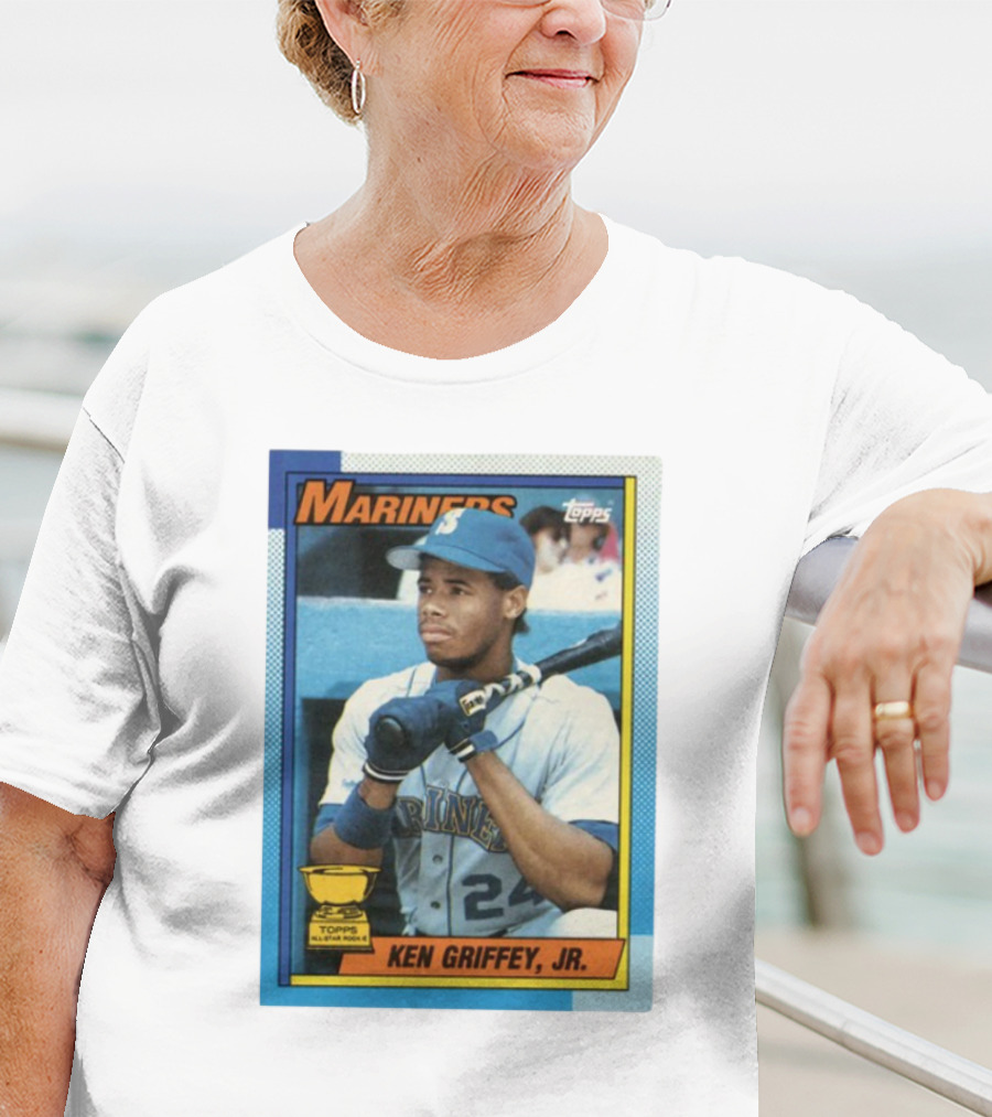 Mariners Ken Griffey Jr Topps All-Star Rookie Card T-Shirt