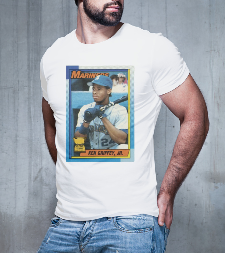 Mariners Ken Griffey Jr Topps All-Star Rookie Card T-Shirt