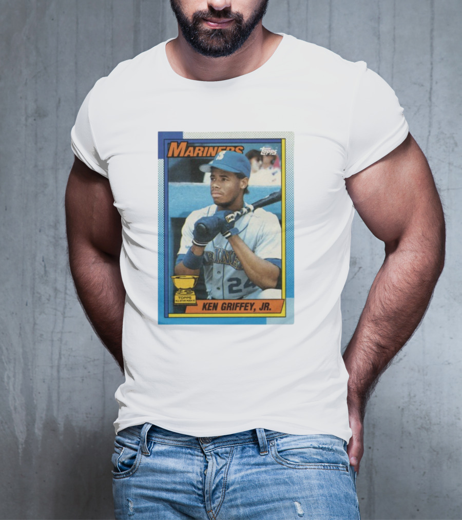 Mariners Ken Griffey Jr Topps All-Star Rookie Card T-Shirt