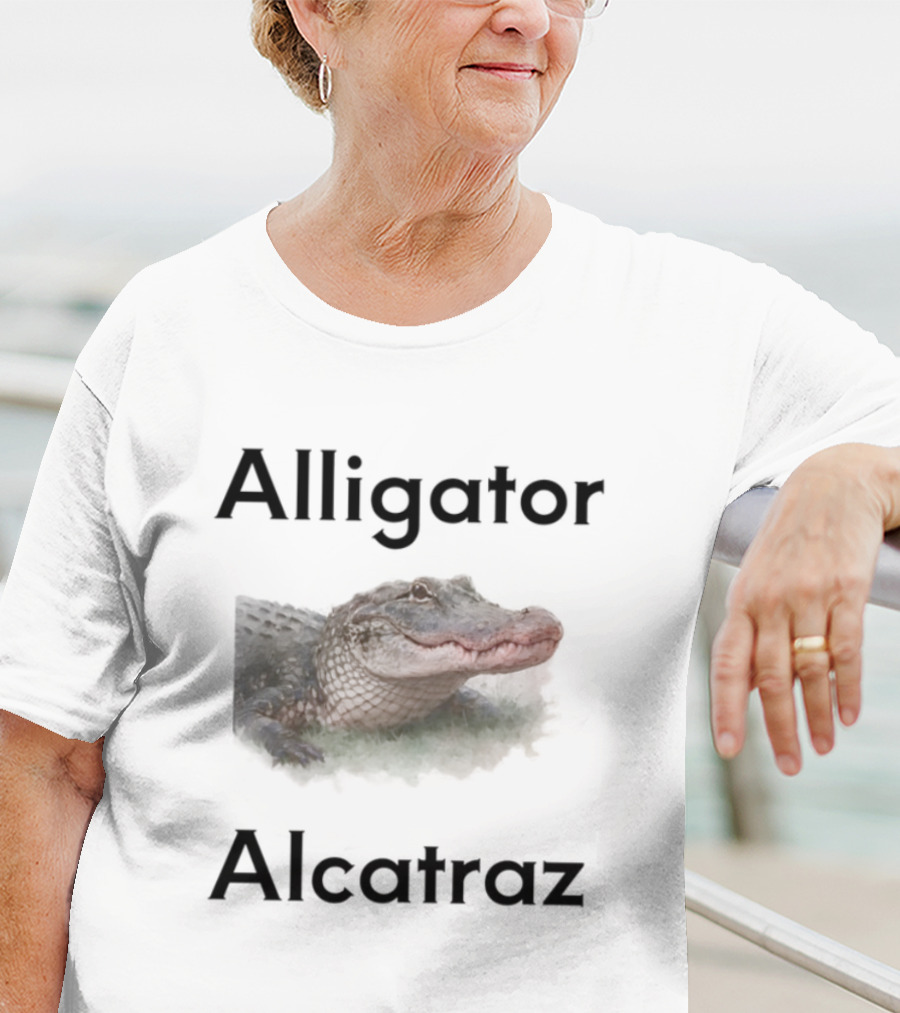 Alligator Alcatraz Crocodilian Escape Island T-Shirt