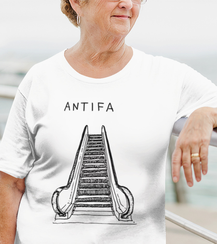ANTIFA Escalator Don't Tread On Me Vintage T-Shirt