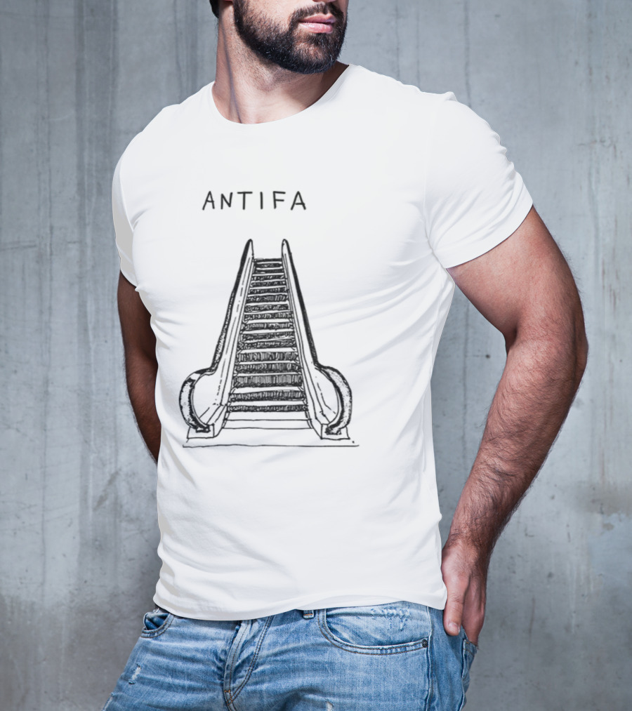 ANTIFA Escalator Don't Tread On Me Vintage T-Shirt