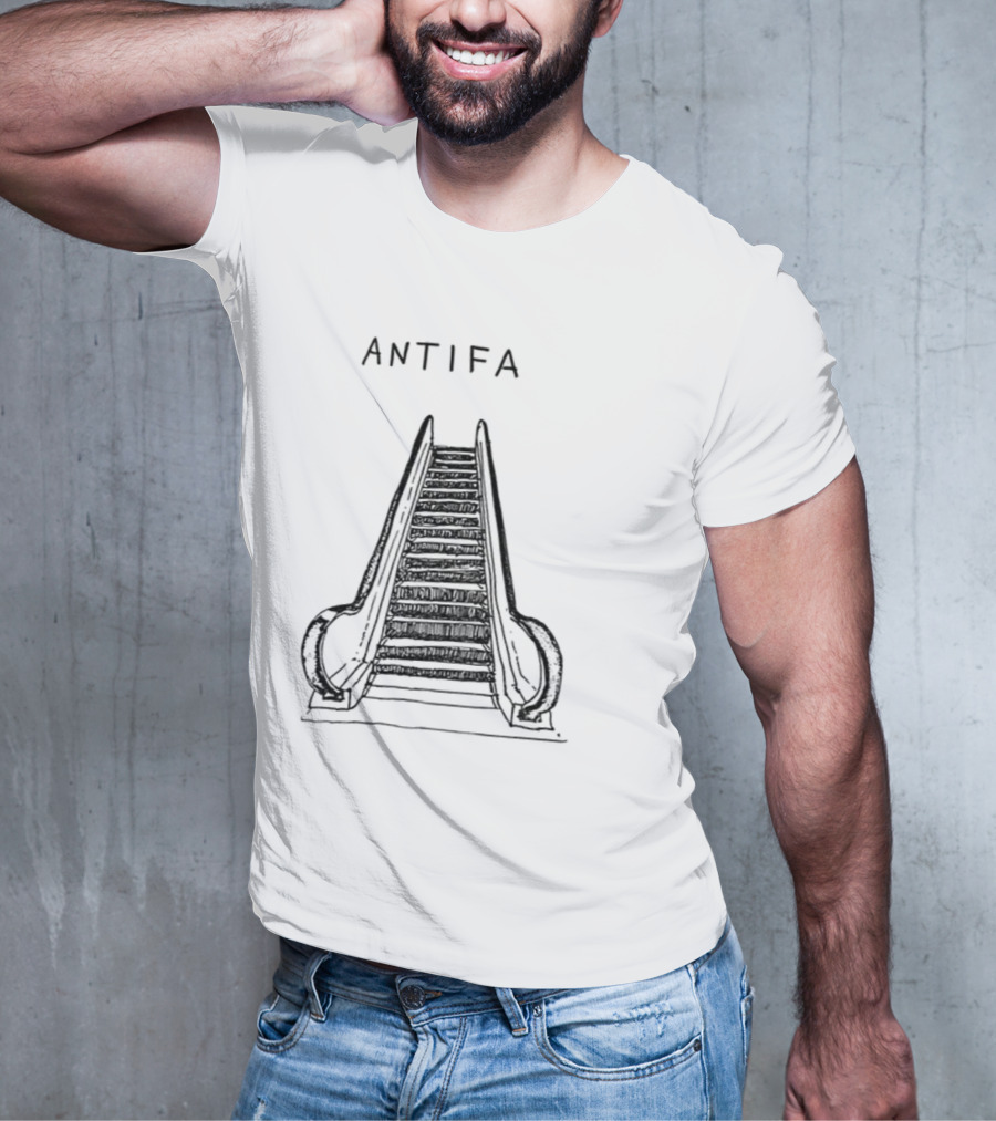 ANTIFA Escalator Don't Tread On Me Vintage T-Shirt