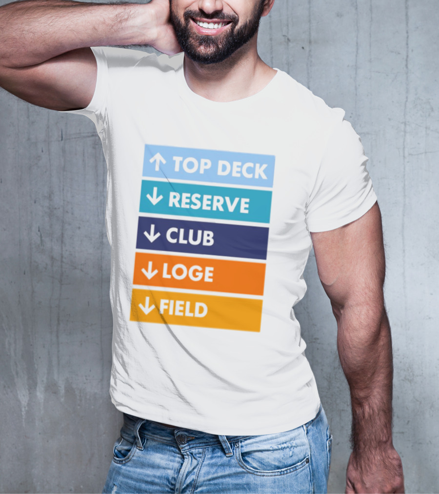 Top Deck Reserve Club Loge Field T-Shirt