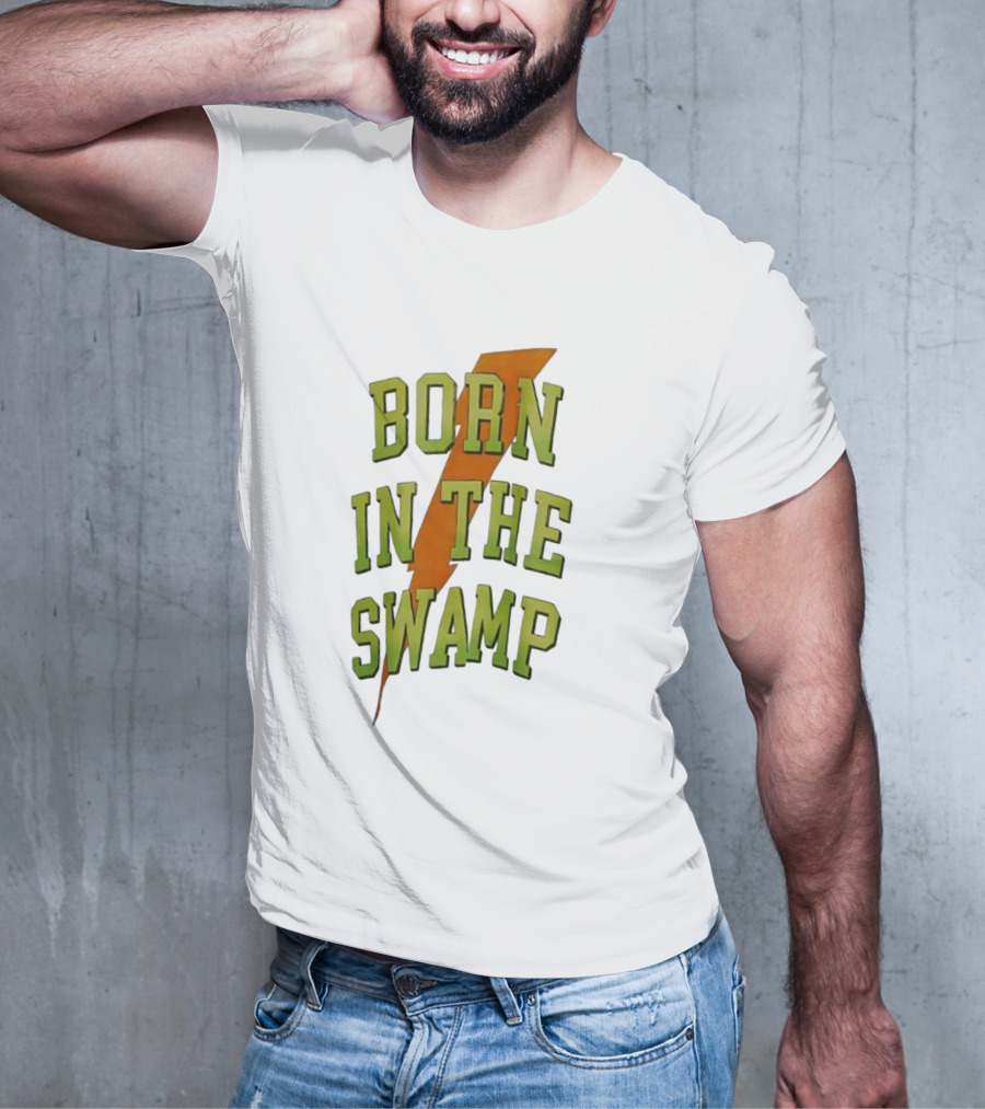 Born In The Swamp Lightning Bolt T-Shirt
