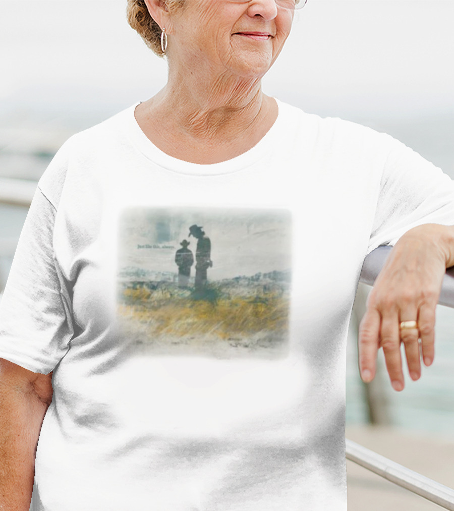 Brokeback Mountain Just Like This Always Cowboy Silhouette Landscape T-Shirt