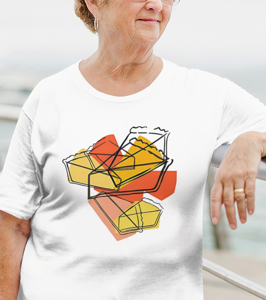 Cake Cosmopolis Sweets Abstract Geometric Layered Design T-Shirt
