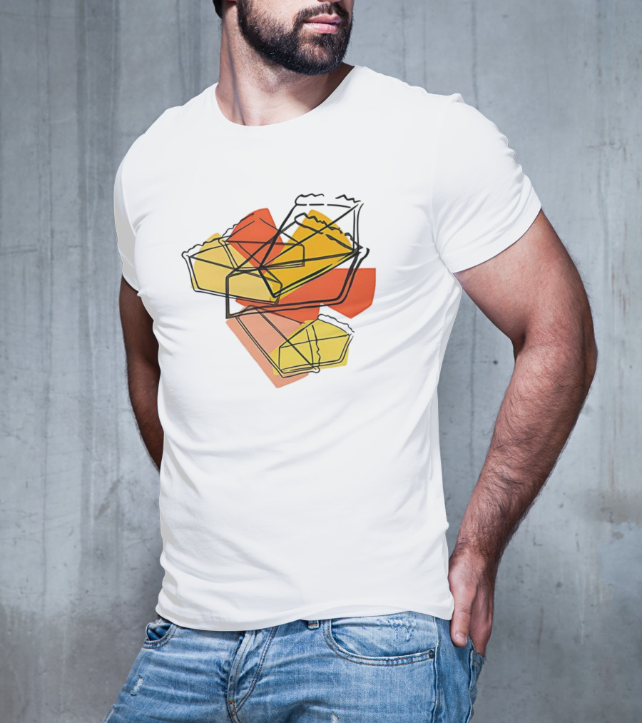 Cake Cosmopolis Sweets Abstract Geometric Layered Design T-Shirt