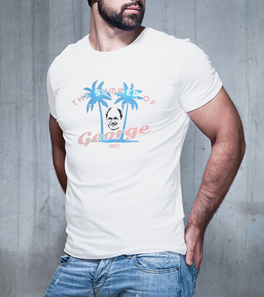 Cem Karsan The Summer Of George Skull Palm Trees 1997 T-Shirt