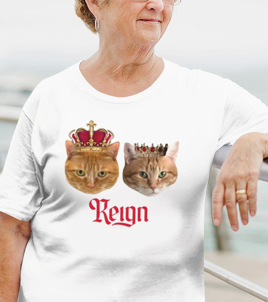 Coach Cat Reign Regal Crowned Feline Kings T-Shirt