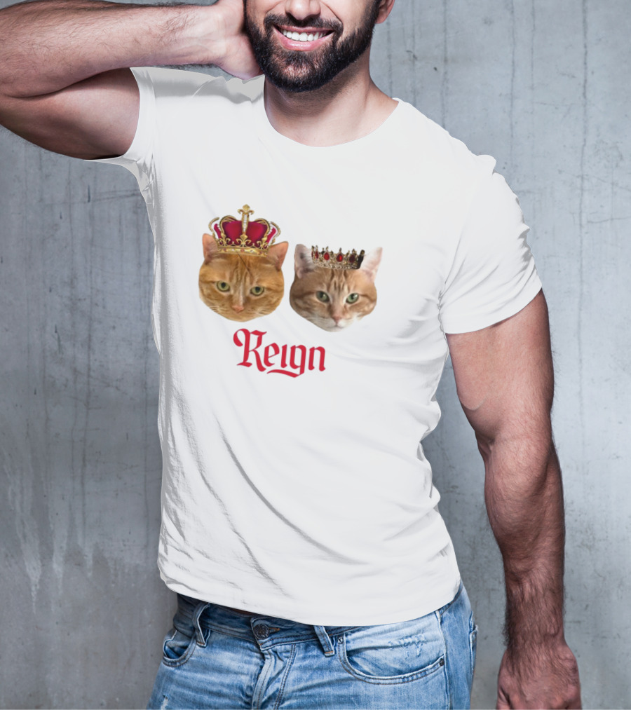 Coach Cat Reign Regal Crowned Feline Kings T-Shirt