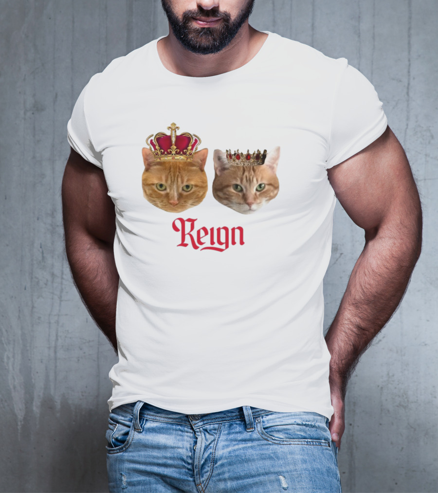 Coach Cat Reign Regal Crowned Feline Kings T-Shirt