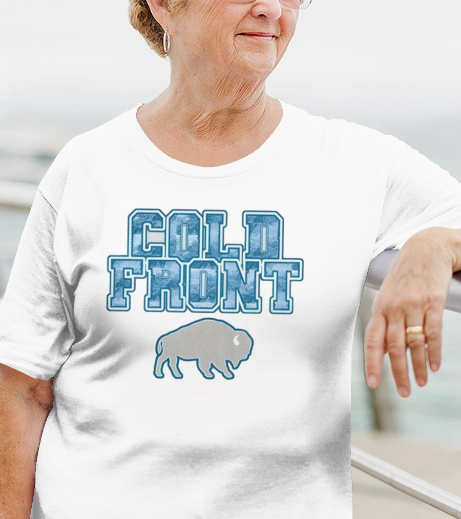 Cold Front Buffalo Winters Buffalo Bills Bison Icon T-Shirt