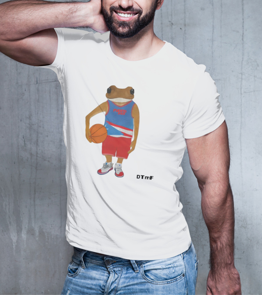 Dtmf Concho Puerto Rico Basketball Frog T-Shirt