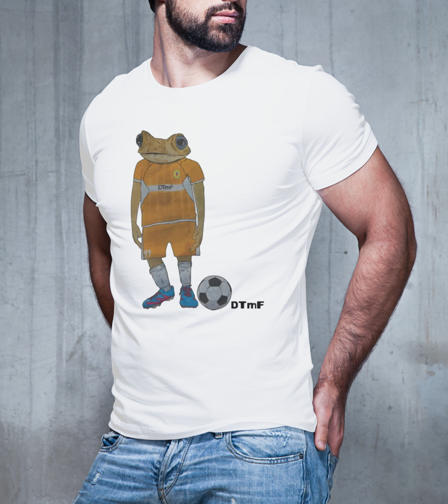 Dtmf 91 Frog Soccer Player With Ball T-Shirt