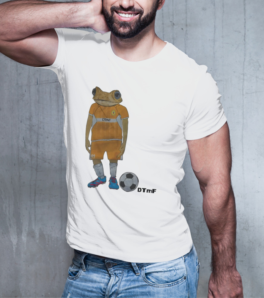 Dtmf 91 Frog Soccer Player With Ball T-Shirt