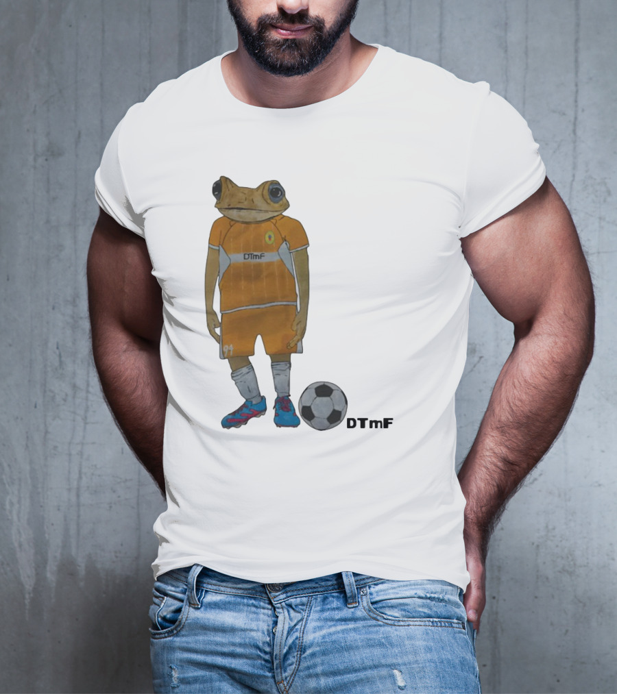 Dtmf 91 Frog Soccer Player With Ball T-Shirt