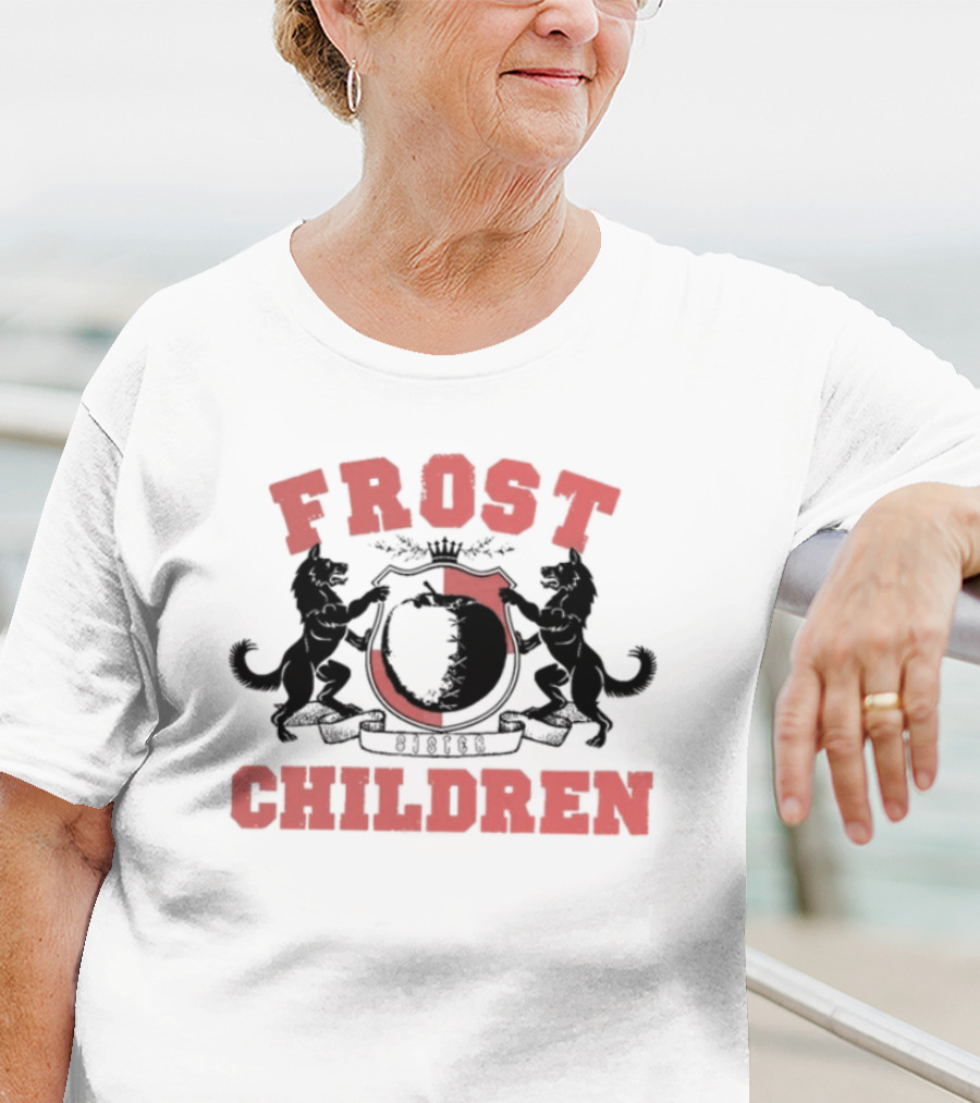 Frost Children Red Crest Sister College T-Shirt