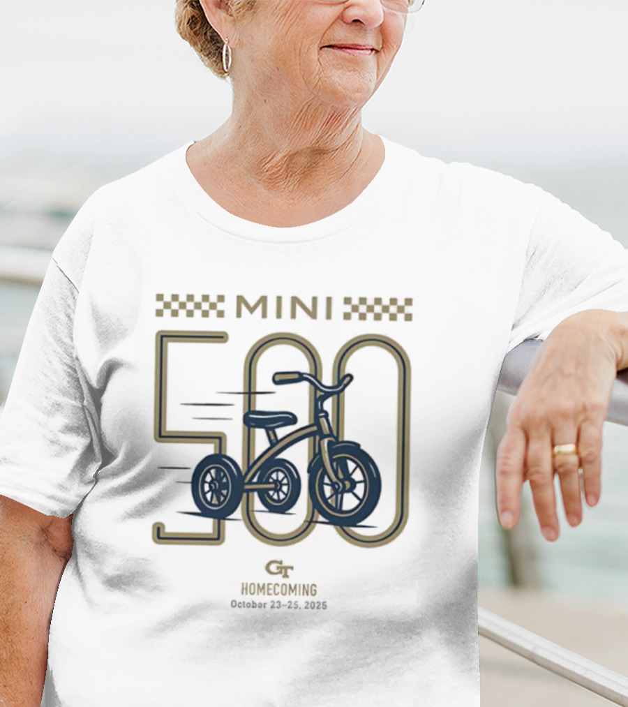 Georgia Tech Mini 500 Tricycle Race Homecoming October 23 25 2025 T-Shirt