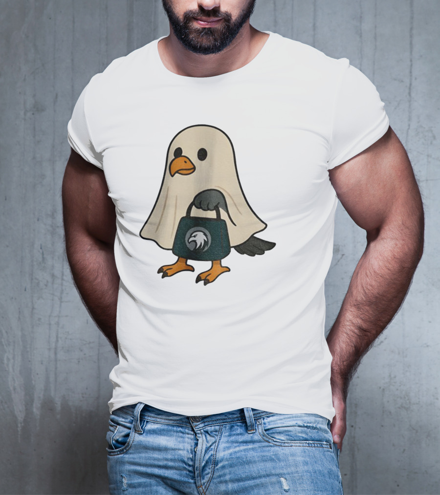 Halloween Ghost Philadelphia Eagles Fly Eagles Fly Football T-Shirt