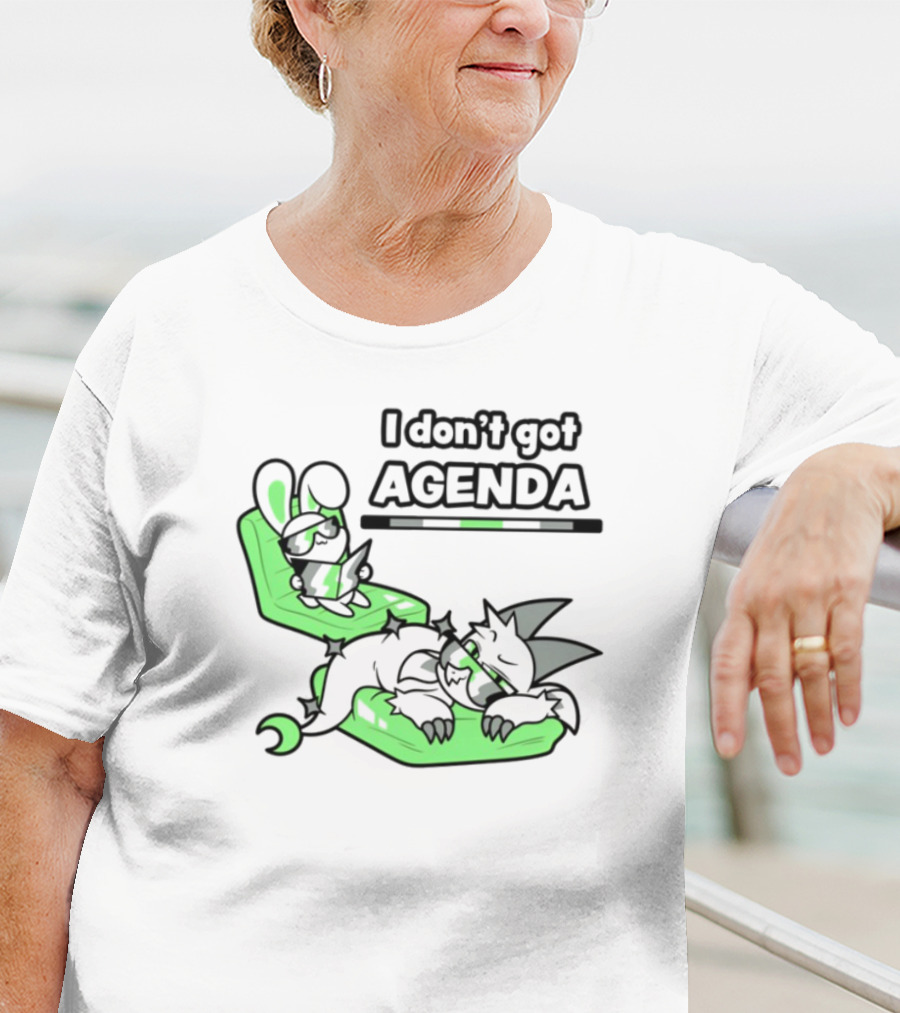 I Don’t Got Agenda Green Couch Cat And Mouse T-Shirt