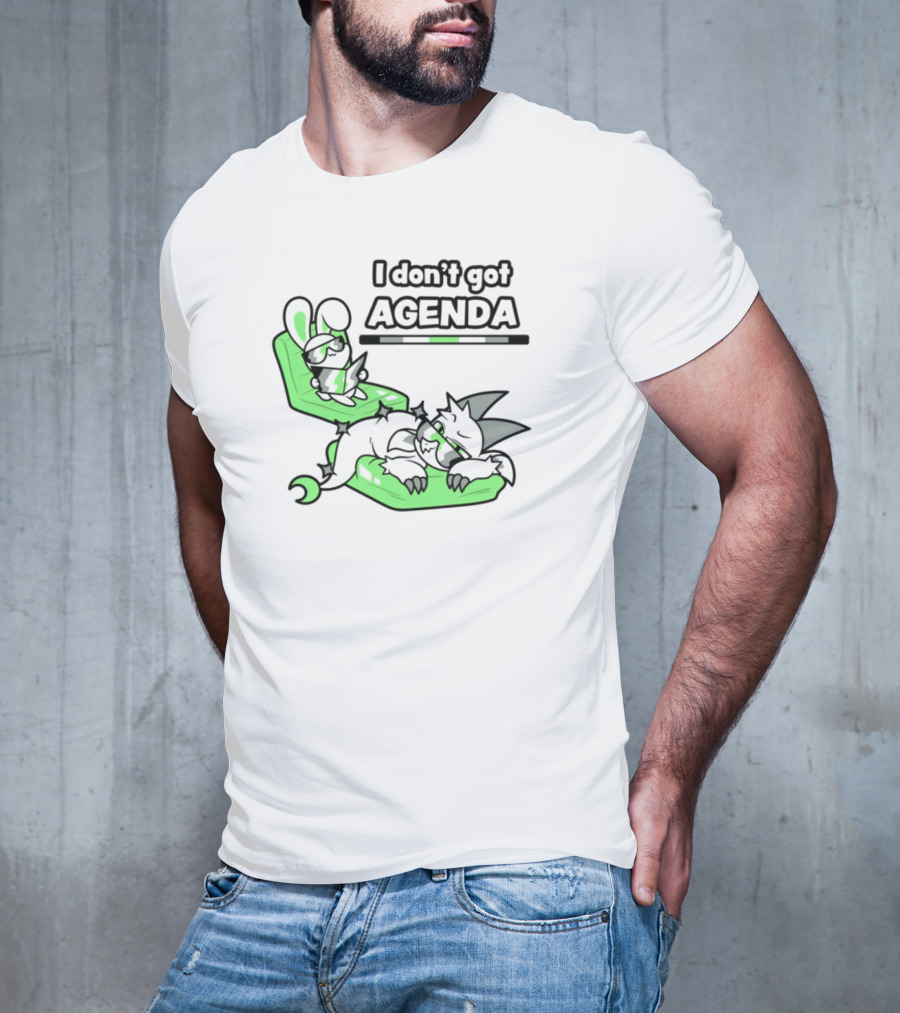 I Don’t Got Agenda Green Couch Cat And Mouse T-Shirt