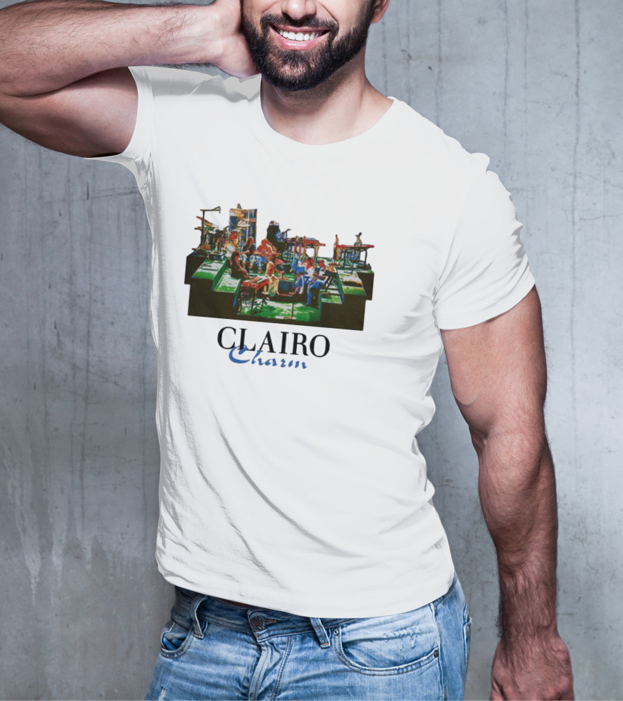 Jeanpiconsuegra Clairo Charm Vintage Band Stage Performance T-Shirt