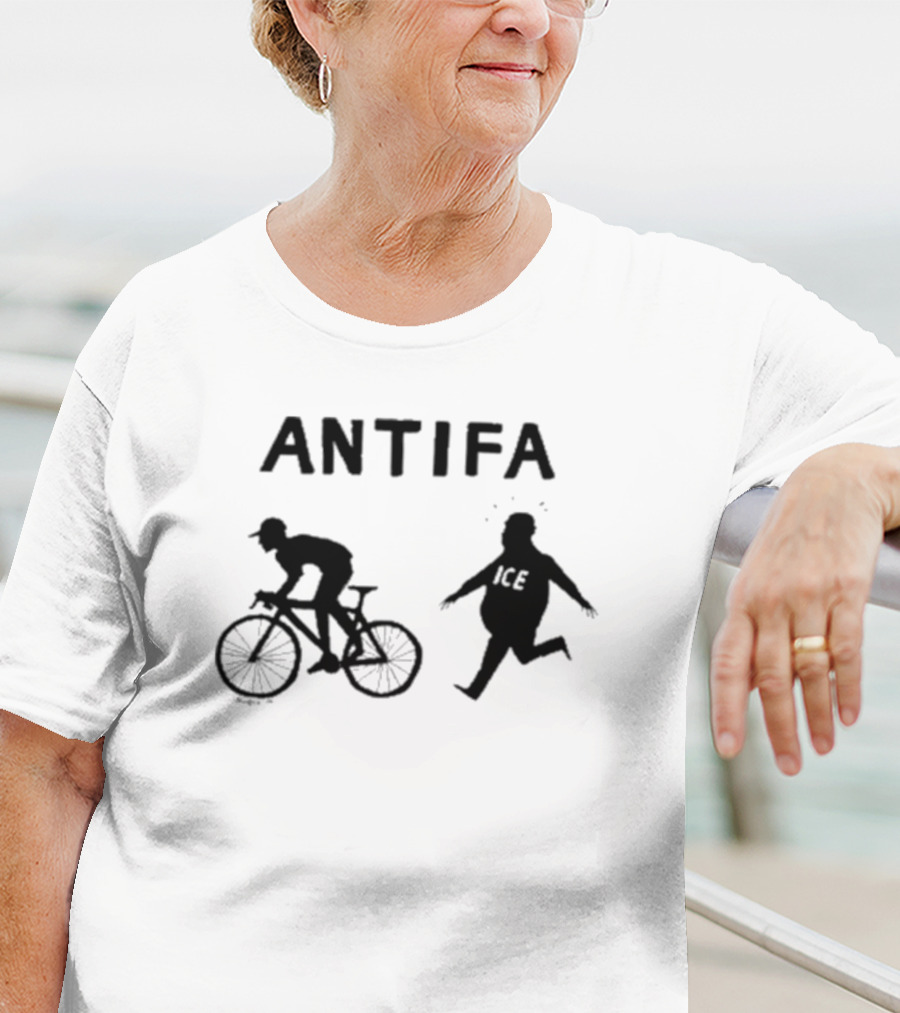 Jesse Duquette Antifa Biker Solidarity Ice Cream Social T-Shirt