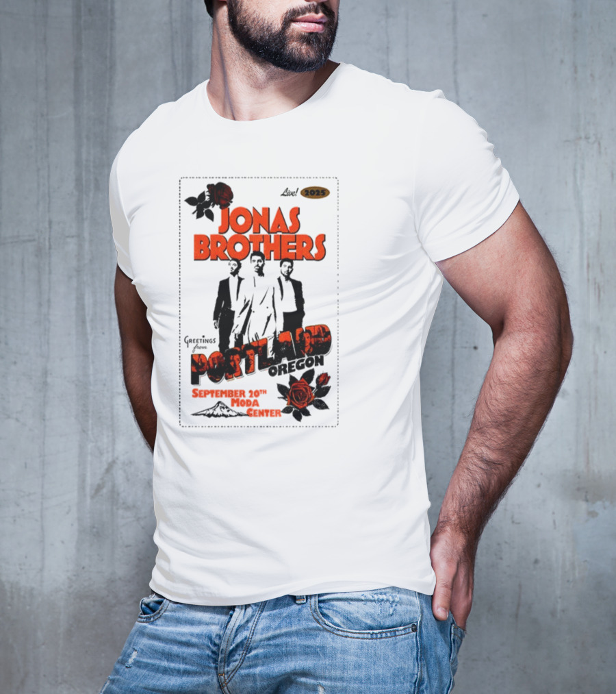 Jonas Brothers Portland Oregon September 20 2023 Moda Center T-Shirt